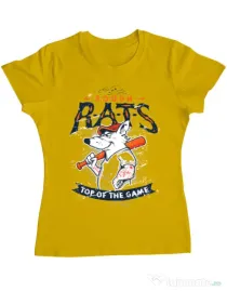 Tricou ADLER dama The rough rats Galben