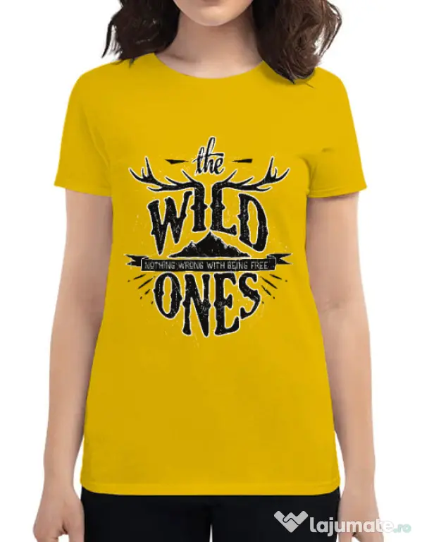 Tricou ADLER dama The Wild Ones Galben