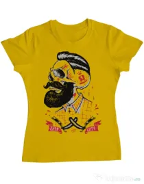 Tricou ADLER dama Deep cuts Galben