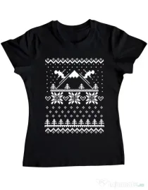 Tricou ADLER dama Ski time Negru