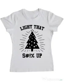 Tricou ADLER dama Light that up Alb