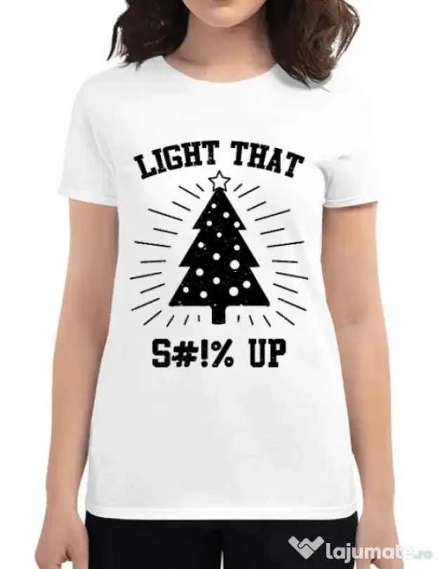 Tricou ADLER dama Light that up Alb