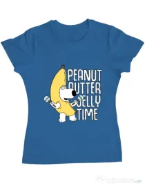 Tricou ADLER dama Peanut butter jelly time Albastru azuriu