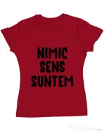 Tricou ADLER dama Nu are sens 1 Rosu