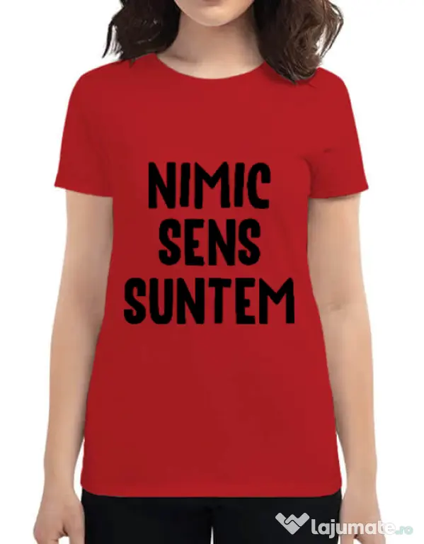Tricou ADLER dama Nu are sens 1 Rosu