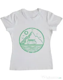 Tricou ADLER dama Van Alb