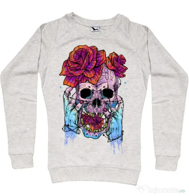 Bluza ADLER dama Hand skull Migdala melanj