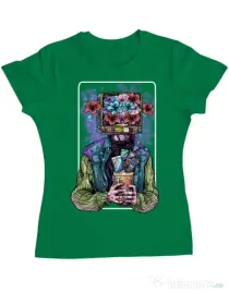 Tricou ADLER dama Human milenial Verde mediu