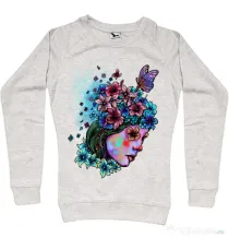 Bluza ADLER dama Lady and flowers Migdala melanj