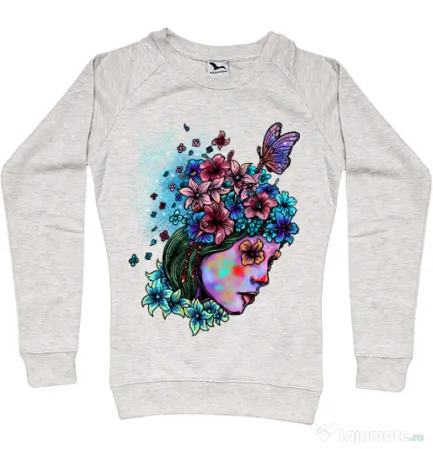 Bluza ADLER dama Lady and flowers Migdala melanj