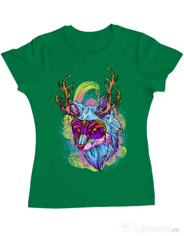 Tricou ADLER dama Wolf Verde mediu