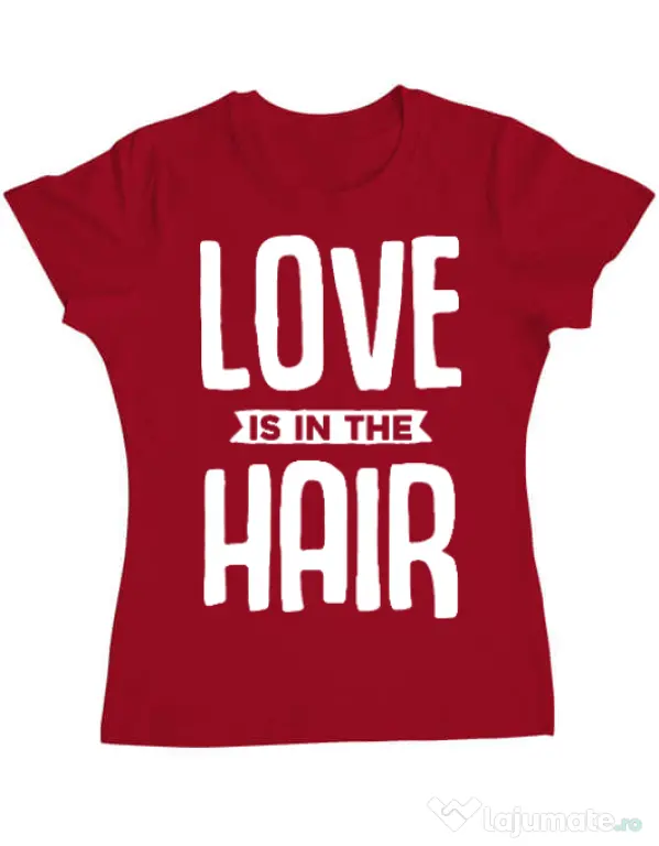 Tricou ADLER dama Love is in the hair Rosu