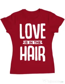 Tricou ADLER dama Love is in the hair Rosu