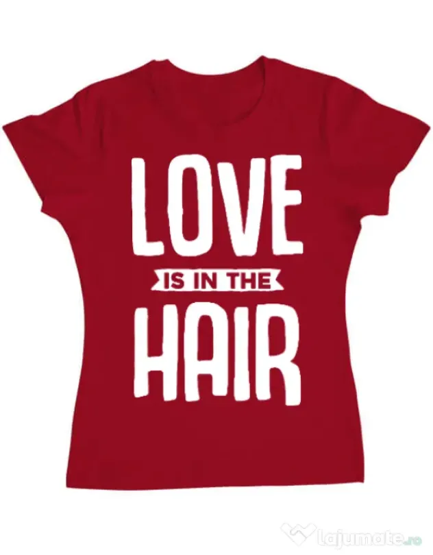 Tricou ADLER dama Love is in the hair Rosu
