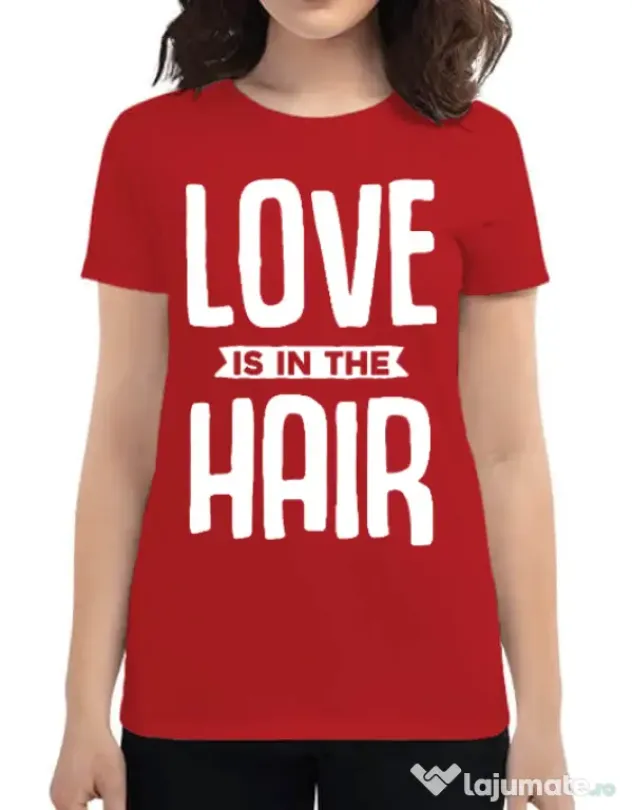 Tricou ADLER dama Love is in the hair Rosu