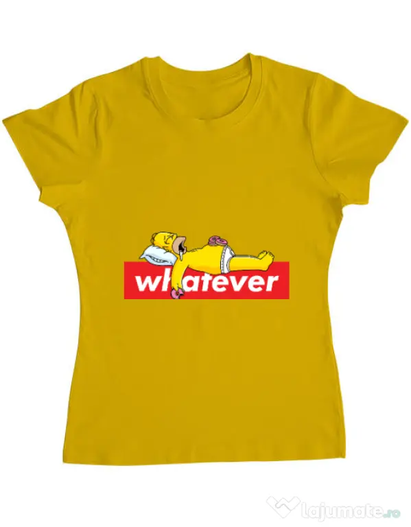 Tricou ADLER dama Whatever Galben