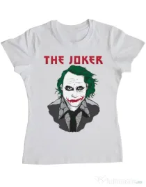 Tricou ADLER dama The joker Alb