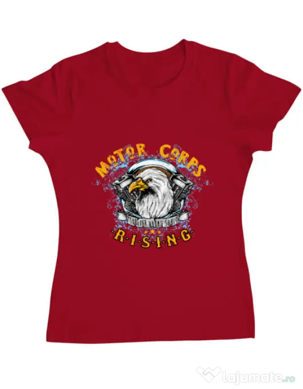 Tricou ADLER dama Eagle Rosu