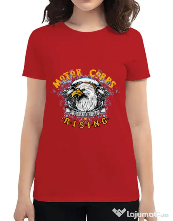 Tricou ADLER dama Eagle Rosu