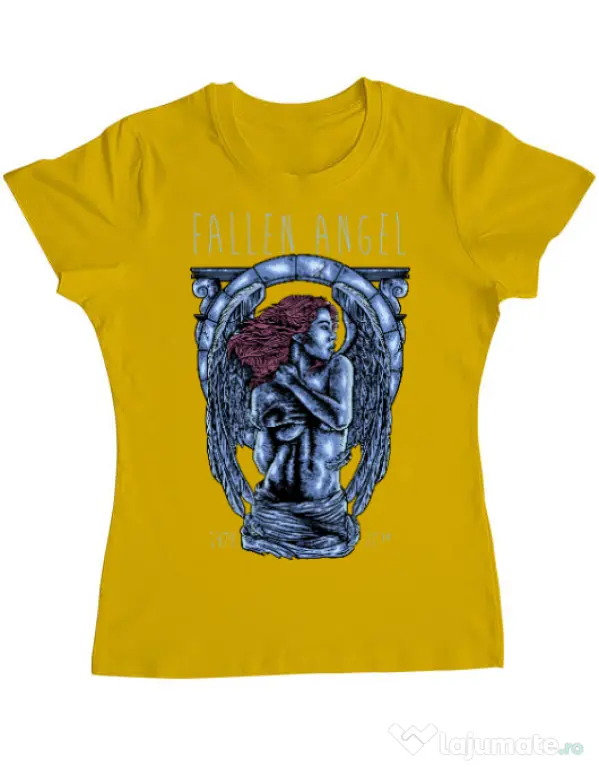Tricou ADLER dama Fallen angel Galben