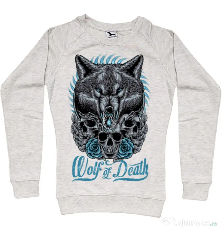 Bluza ADLER dama Wolf of death Migdala melanj