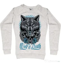 Bluza ADLER dama Wolf of death Migdala melanj