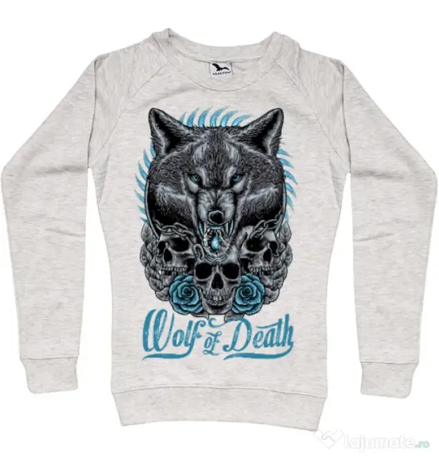 Bluza ADLER dama Wolf of death Migdala melanj
