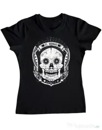 Tricou ADLER dama El gringo Negru