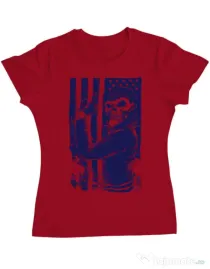 Tricou ADLER dama Motorist Rosu