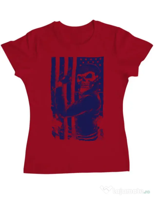 Tricou ADLER dama Motorist Rosu
