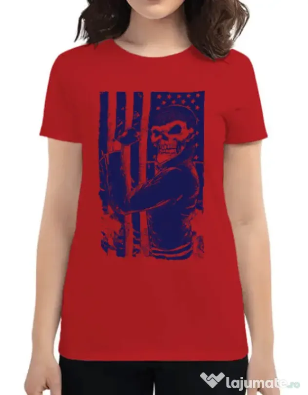 Tricou ADLER dama Motorist Rosu