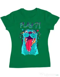 Tricou ADLER dama Play Verde mediu