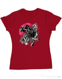 Tricou ADLER dama Father attack Rosu
