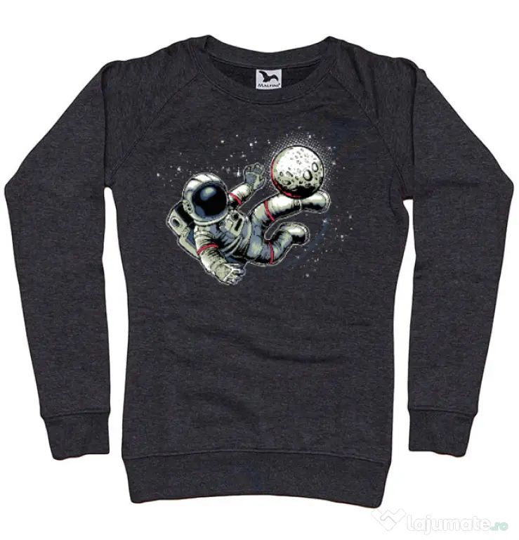 Bluza ADLER dama Football kick Negru melanj