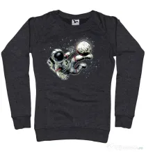 Bluza ADLER dama Football kick Negru melanj