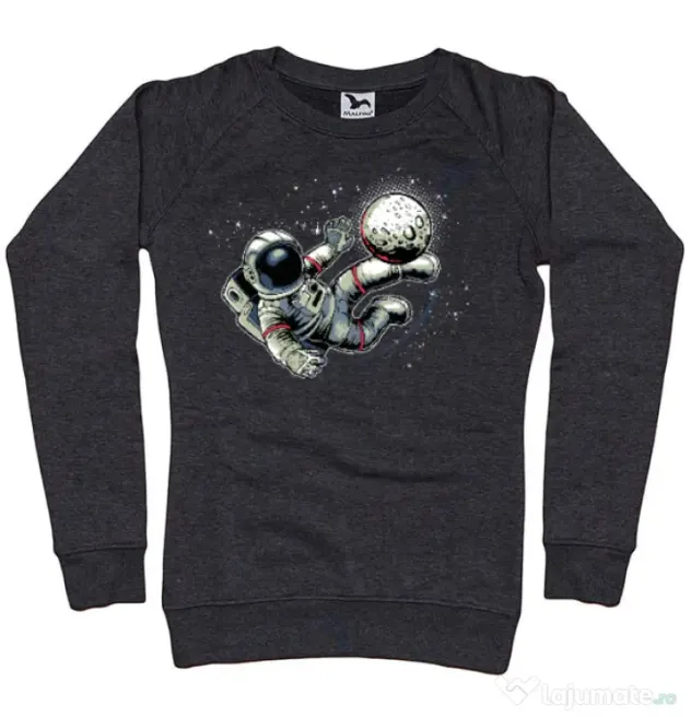 Bluza ADLER dama Football kick Negru melanj