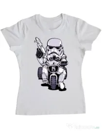 Tricou ADLER dama Little tooper Alb