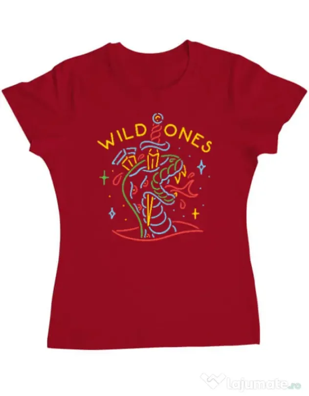 Tricou ADLER dama Wild ones Rosu