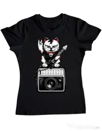 Tricou ADLER dama Lets rock Negru
