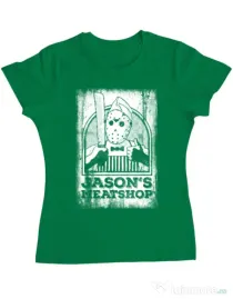 Tricou ADLER dama Pleassed to meat you Verde mediu