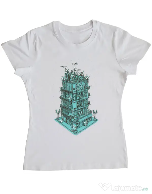 Tricou ADLER dama Sound zone Alb