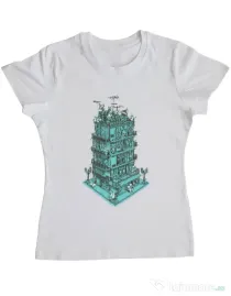 Tricou ADLER dama Sound zone Alb