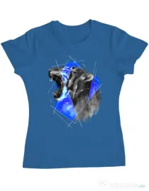 Tricou ADLER dama Electro tiger Albastru azuriu