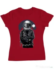 Tricou ADLER dama Astronaut rebel Rosu