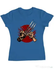 Tricou ADLER dama Like father like daughter Albastru azuriu