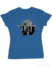 Tricou ADLER dama Pulp killer Albastru azuriu
