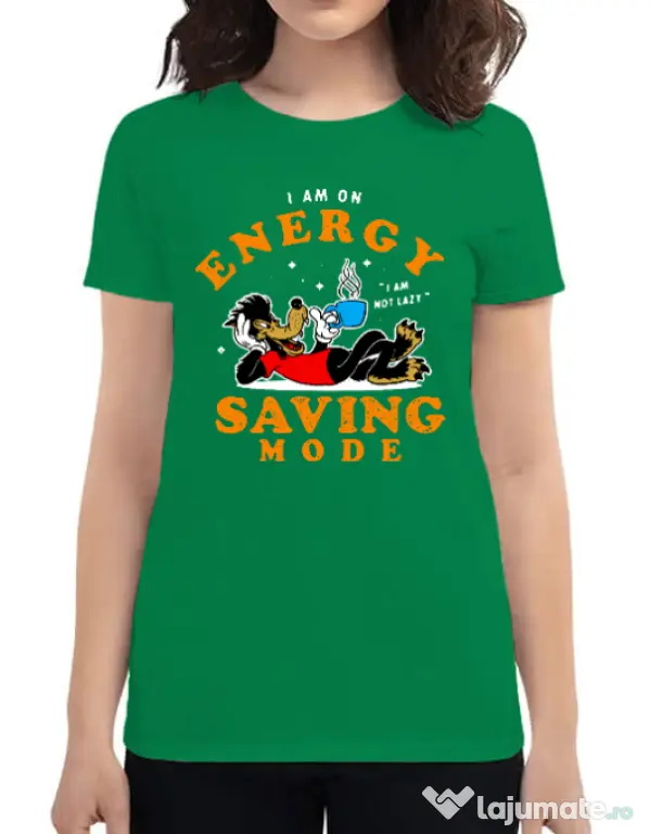 Tricou ADLER dama Energy saving mode Verde mediu