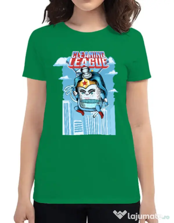 Tricou ADLER dama Cleaning league gel Verde mediu