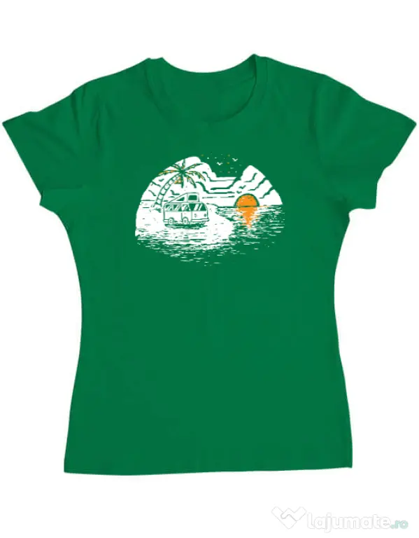 Tricou ADLER dama Van beach Verde mediu