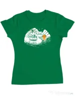Tricou ADLER dama Van beach Verde mediu